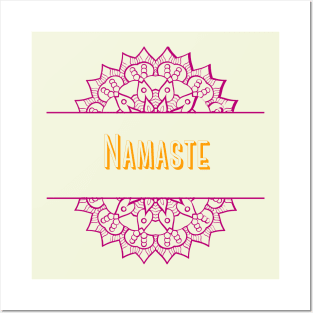 yoga, meditation, namaste tee Posters and Art